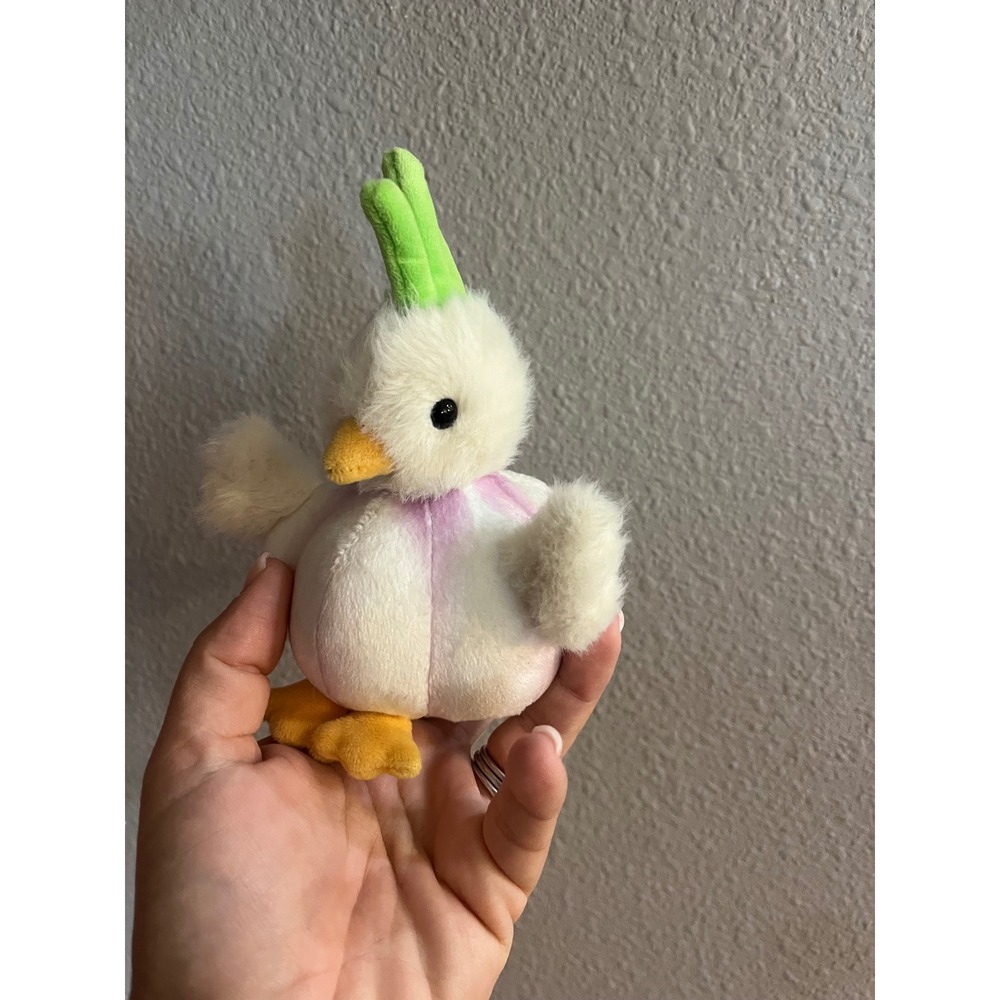 Douglas Cuddle Toys Garlic Duck Plush White Purple Green Vegetable Hybrid Toy